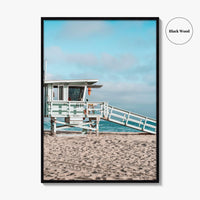 El Segundo Fine Art Photo Print, Lifeguard Tower, Los Angeles, California, USA Beach Poster