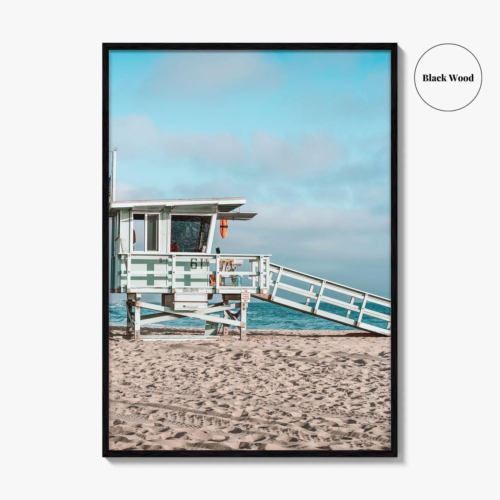El Segundo Fine Art Photo Print, Lifeguard Tower, Los Angeles, California, USA Beach Poster