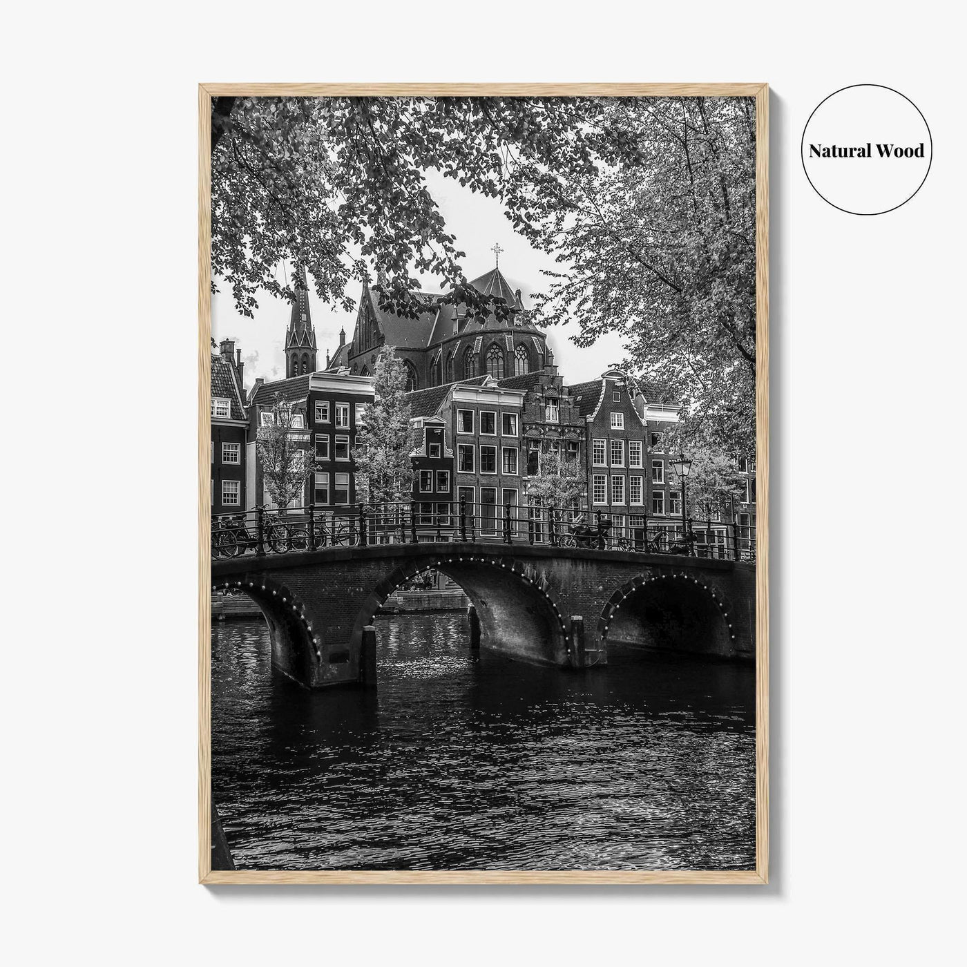 Amsterdam Black and White Fine Art Photo Print, Netherlands Poster, Holland Wall Decor