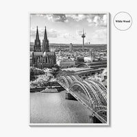 Cologne Black and White Fine Art Photo Print, Köln Germany, North Rhine-Westphalia Poster