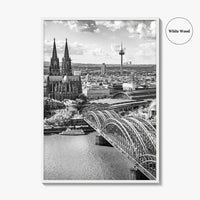 Cologne Black and White Fine Art Photo Print, Köln Germany, North Rhine-Westphalia Poster