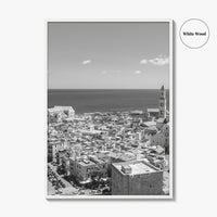 Bari Black and White Fine Art Photo Print, Basilica San Nicola Puglia Italy Poster
