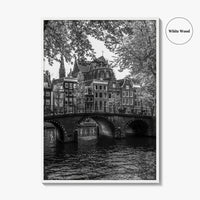 Amsterdam Black and White Fine Art Photo Print, Netherlands Poster, Holland Wall Decor