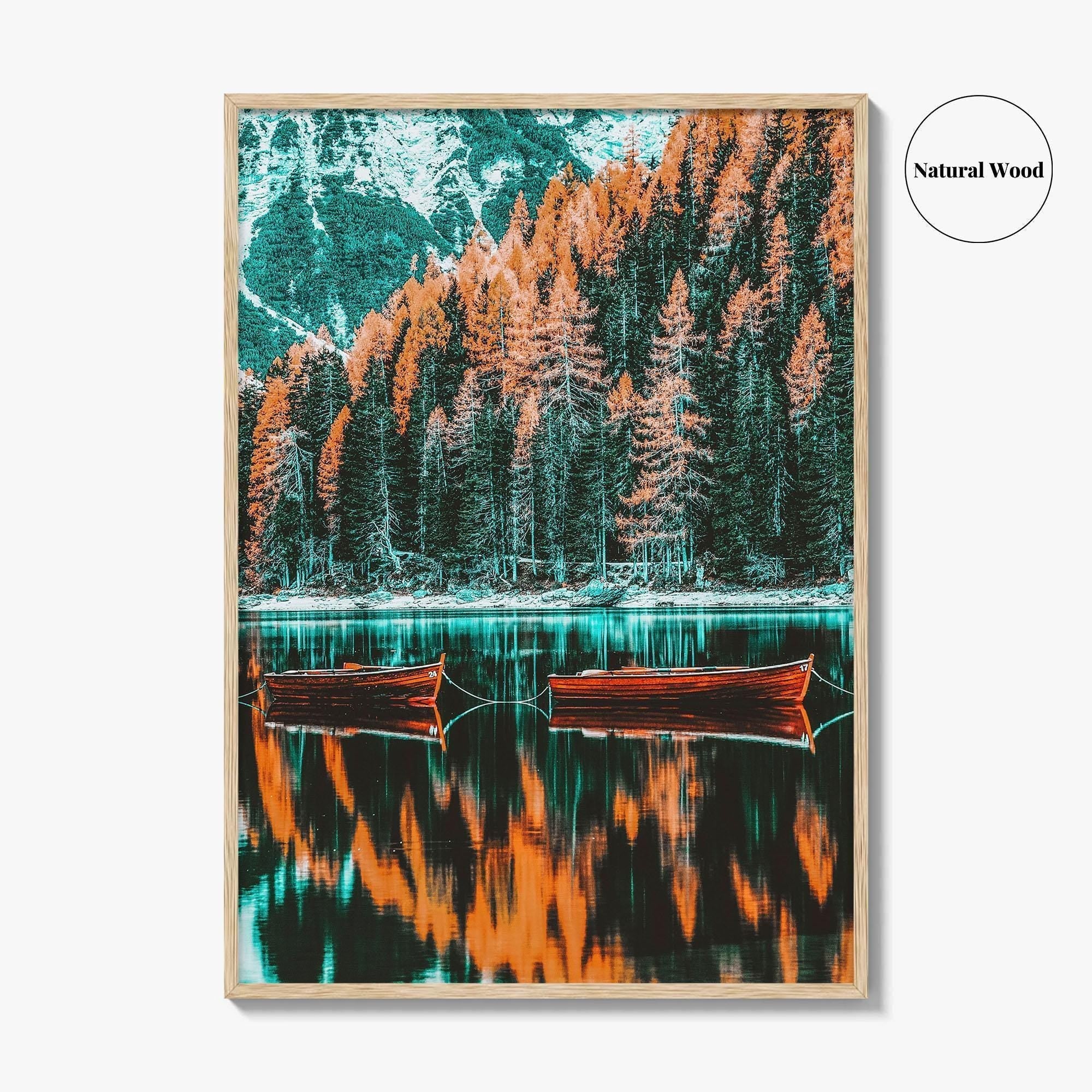 Lago di Braies Fine Art Photo Print, Dolomites, South Tyrol Italy, Italian Alps, Sudtirol