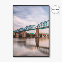 Chattanooga Fine Art Photo Print, Tennessee River Bridge, USA Wall Decor Poster