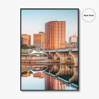 Hartford Skyline Fine Art Photo Print, City Poster, Connecticut CT USA