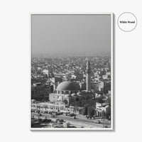 Aleppo Black and White Fine Art Photo Print, Citadel, Syria Wall Decor Poster