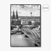 Cologne Black and White Fine Art Photo Print, Köln Germany, North Rhine-Westphalia Poster
