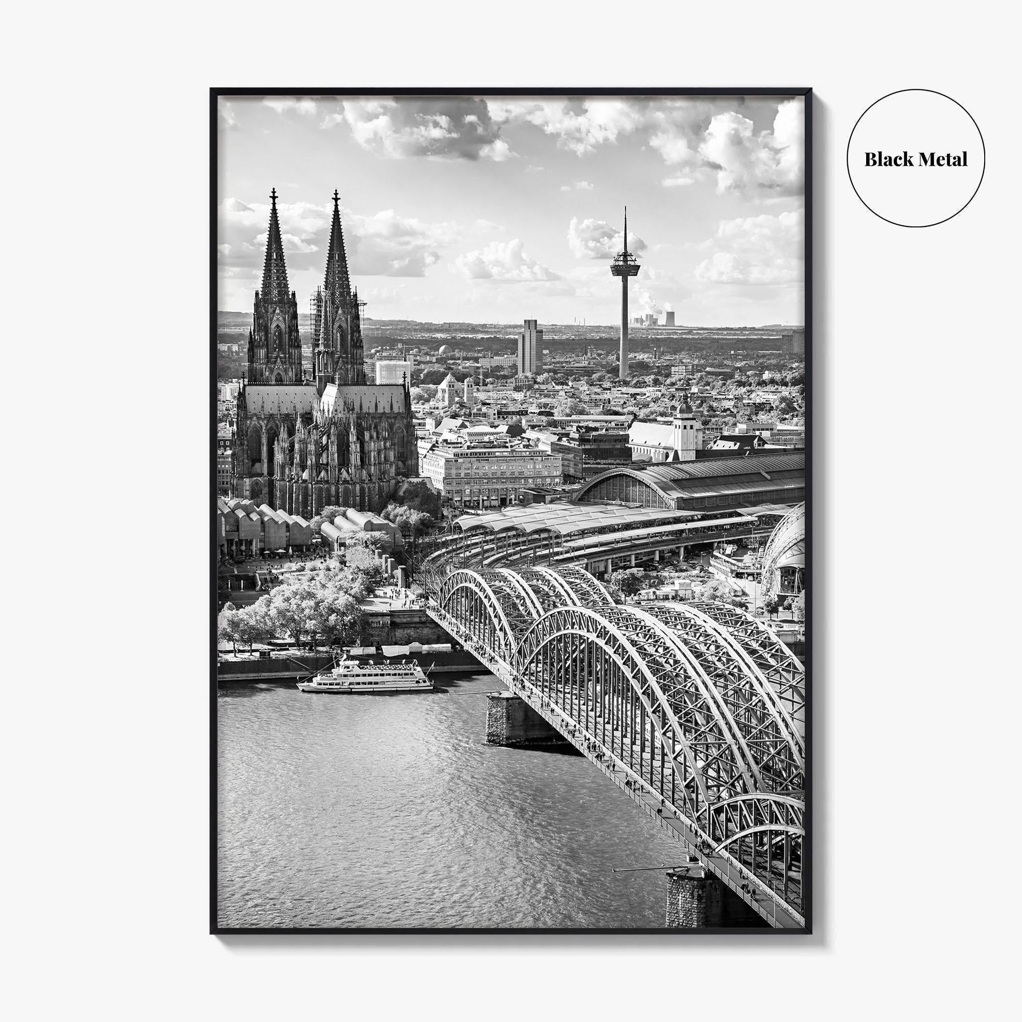 Cologne Black and White Fine Art Photo Print, Köln Germany, North Rhine-Westphalia Poster