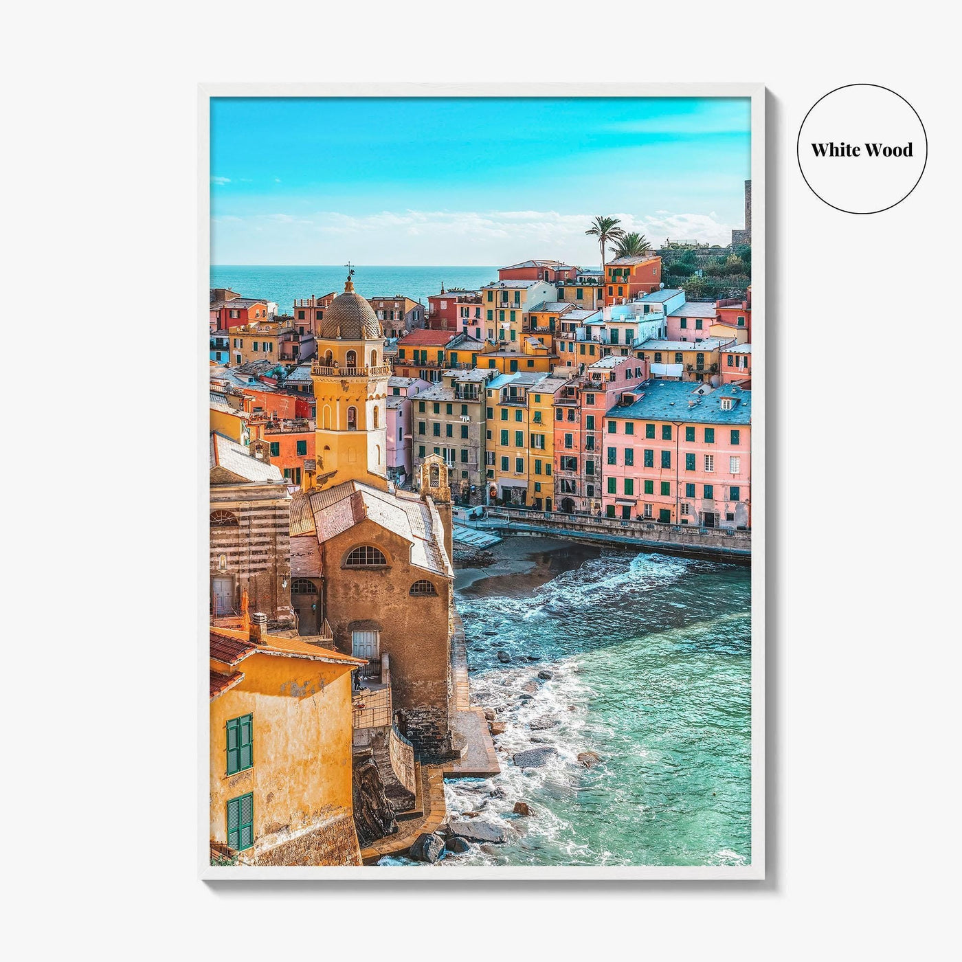 Vernazza Fine Art Photo Print, Cinque Terre, Liguria Italy Seascape Poster