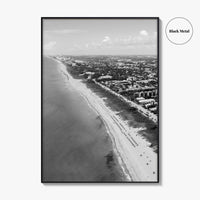 Delray Beach Black and White Fine Art Photo Print, Florida USA Poster