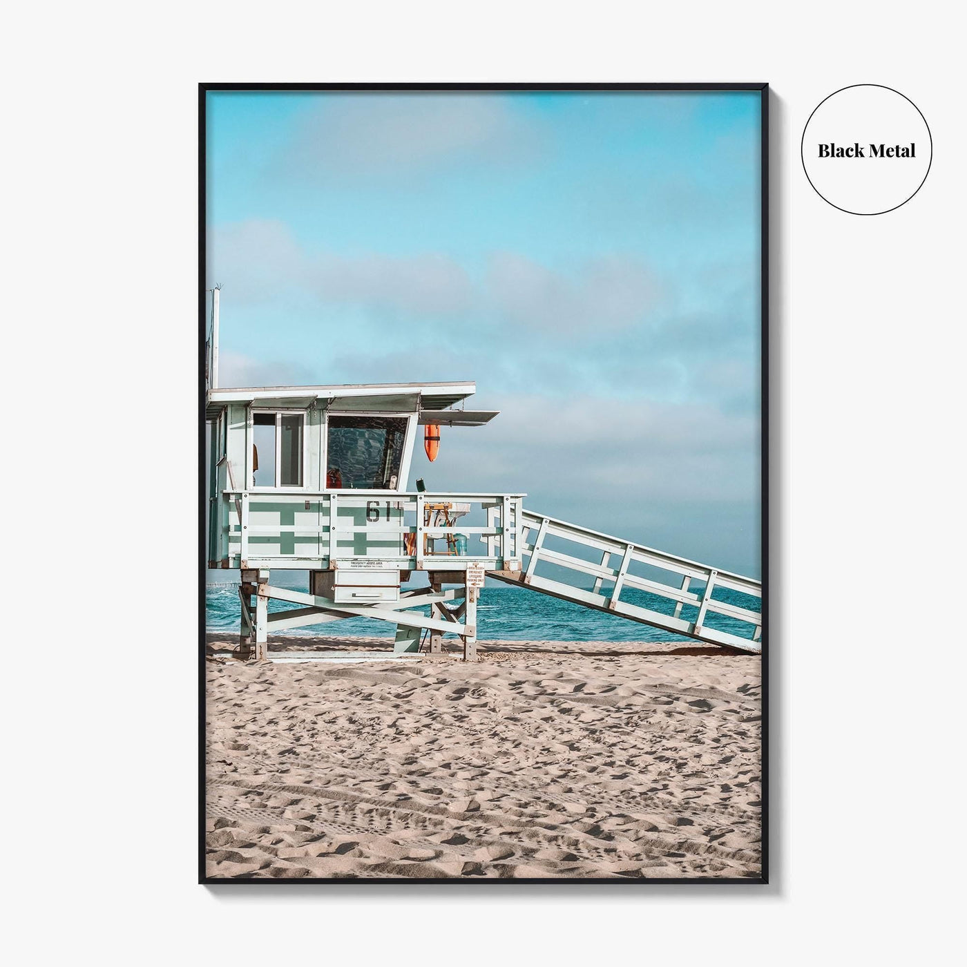 El Segundo Fine Art Photo Print, Lifeguard Tower, Los Angeles, California, USA Beach Poster