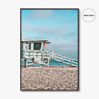 El Segundo Fine Art Photo Print, Lifeguard Tower, Los Angeles, California, USA Beach Poster