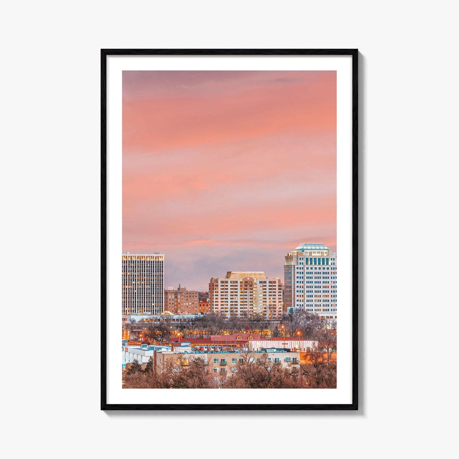 Colorado Springs Skyline Fine Art Photo Print, CO, USA, Wall Decor Poster