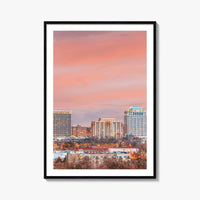Colorado Springs Skyline Fine Art Photo Print, CO, USA, Wall Decor Poster