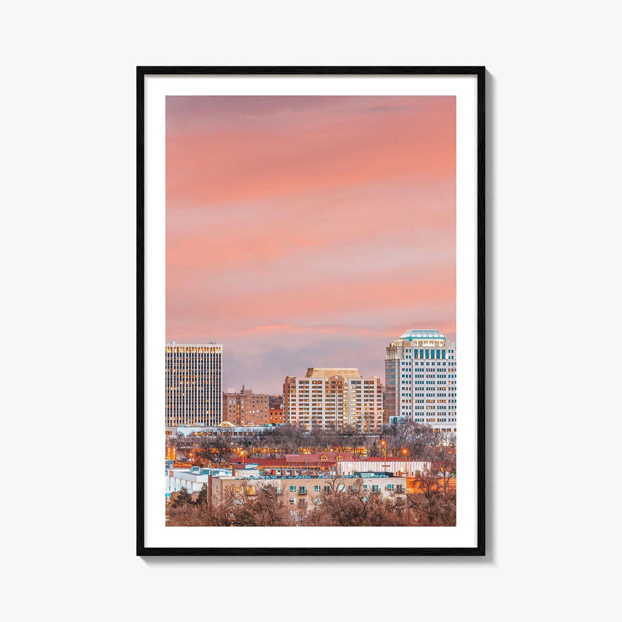 Colorado Springs Skyline Fine Art Photo Print, CO, USA, Wall Decor Poster
