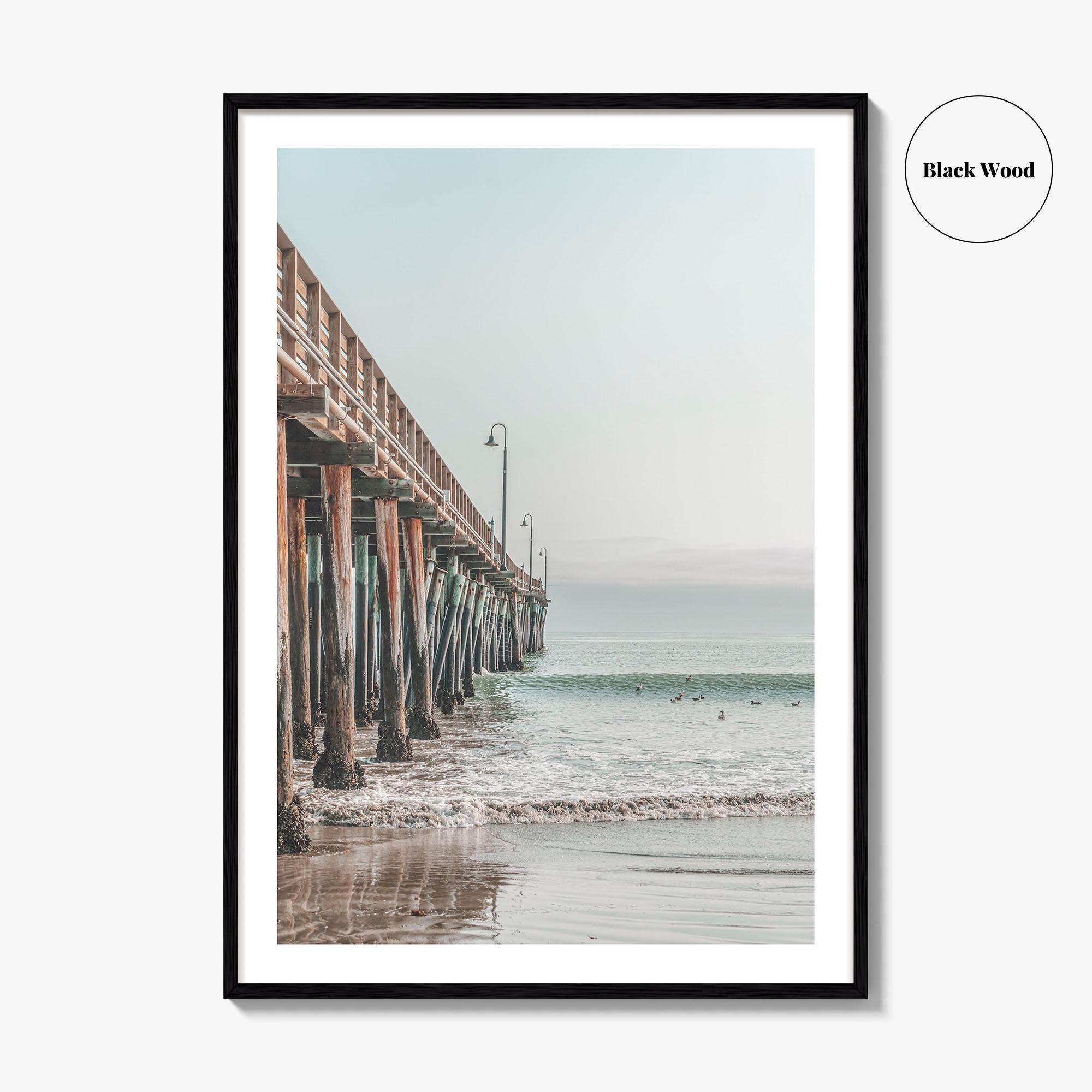 Cayucos Fine Art Photo Print, Pier, California, Pacific Ocean, Photo Poster, USA