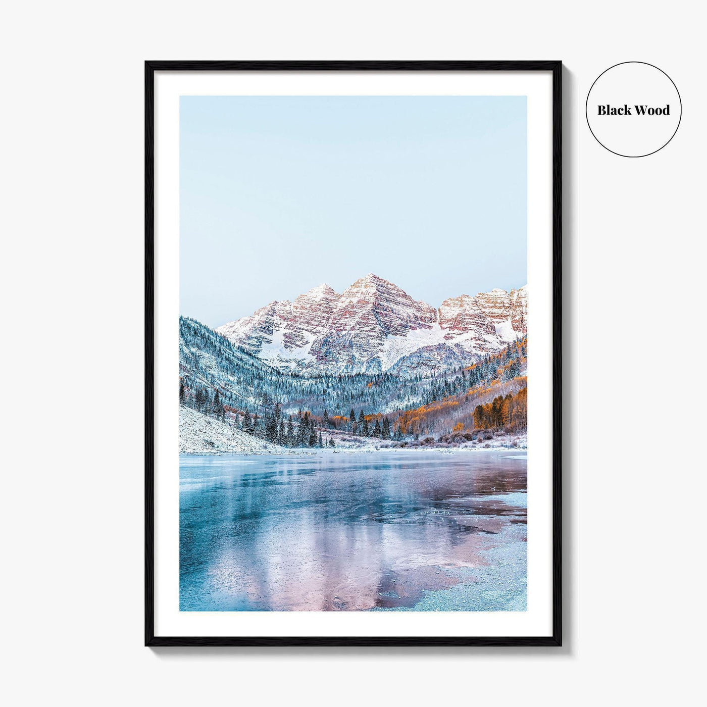 Aspen Fine Art Photo Print, Maroon Bells, Colorado Rocky Mountains, Photo Poster, USA