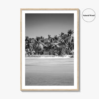 Punta Cana Black and White Fine Art Photo Print, Dominican Republic Poster