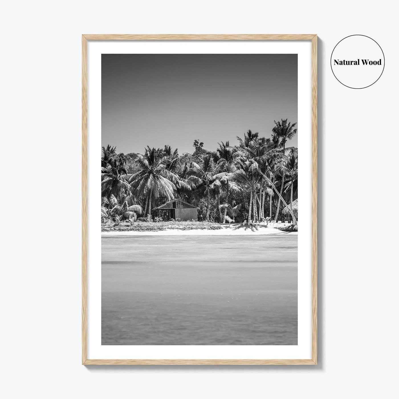 Punta Cana Black and White Fine Art Photo Print, Dominican Republic Poster