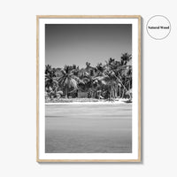 Punta Cana Black and White Fine Art Photo Print, Dominican Republic Poster