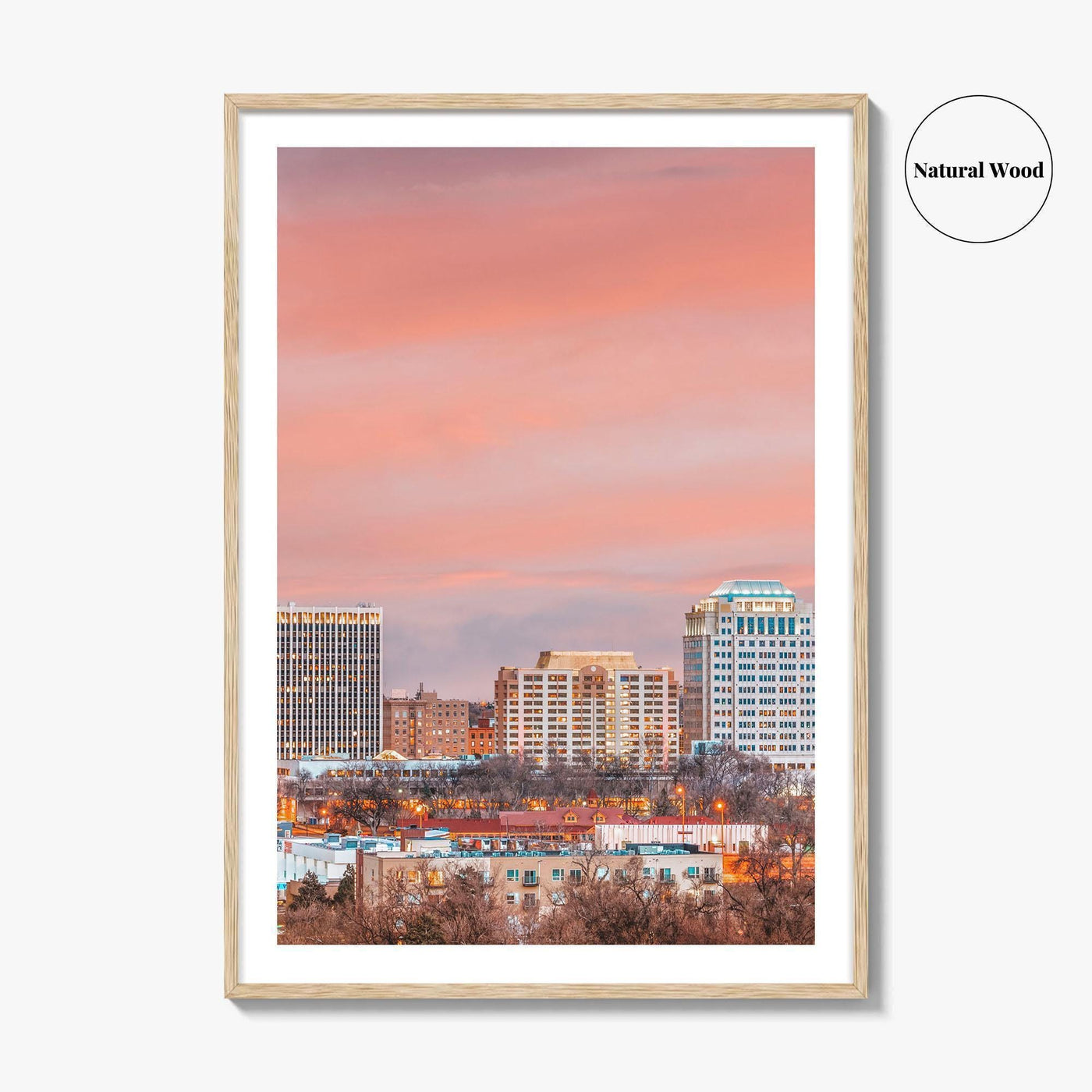 Colorado Springs Skyline Fine Art Photo Print, CO, USA, Wall Decor Poster
