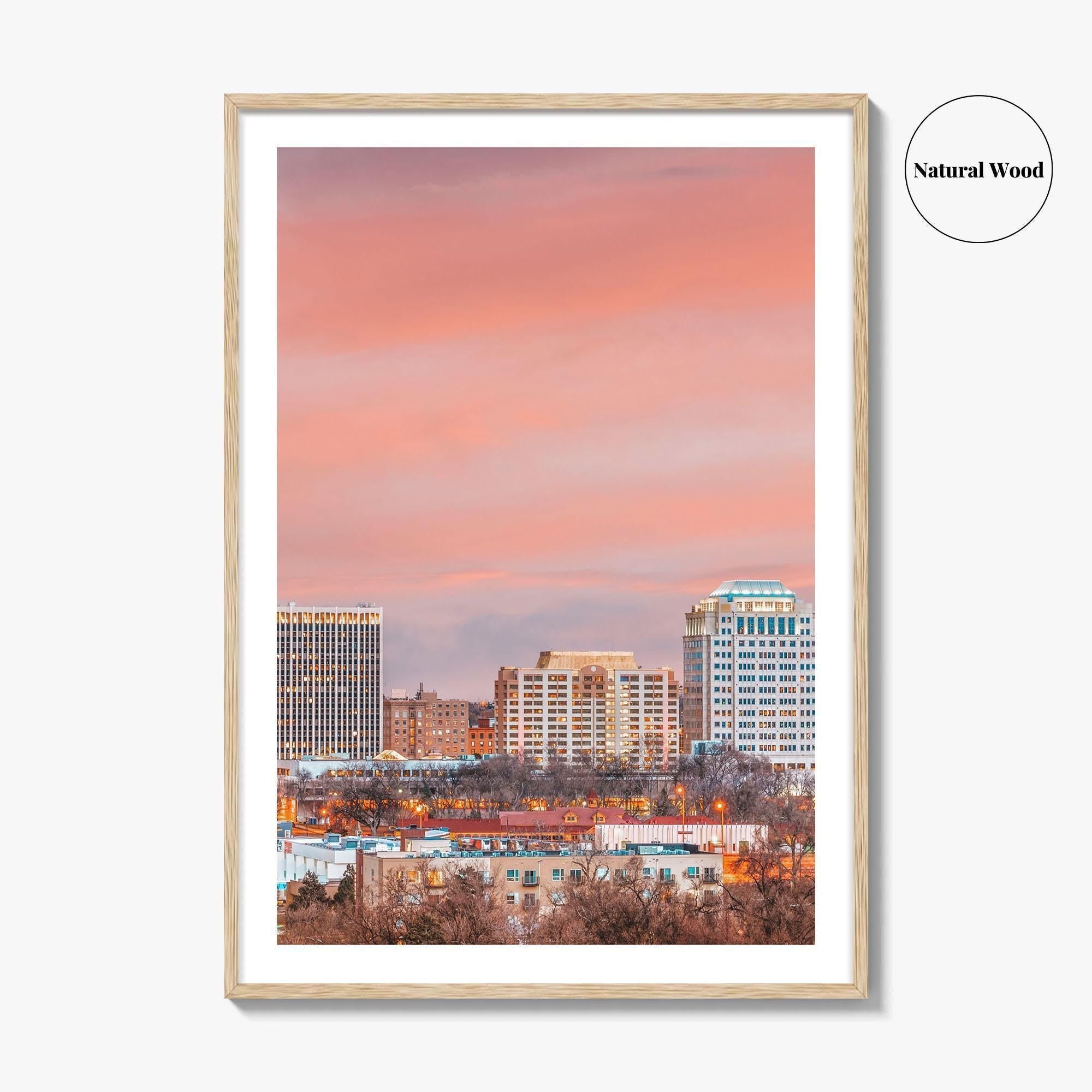 Colorado Springs Skyline Fine Art Photo Print, CO, USA, Wall Decor Poster