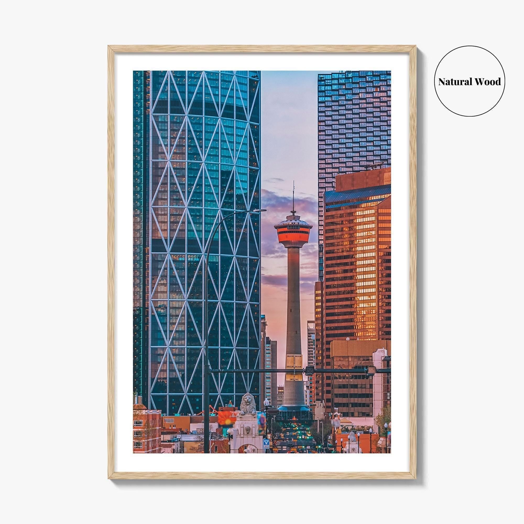 Calgary Skyline Fine Art Photo Print, Alberta, Canada, Wall Decor, Poster, Downtown, YYC