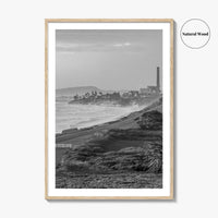 Carlsbad Black and White Fine Art Photo Print, San Diego Power Plant California Poster