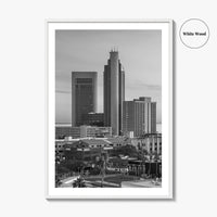 Corpus Christi Skyline Black and White Fine Art Photo Print, Texas Poster, USA Poster