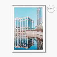 Bloomington Fine Art Photo Print, Minnesota Wall Decor, Office Park Lake Reflection Poster, USA