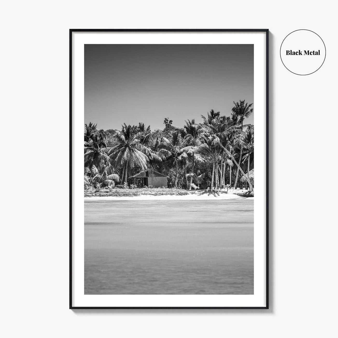 Punta Cana Black and White Fine Art Photo Print, Dominican Republic Poster