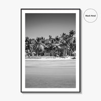 Punta Cana Black and White Fine Art Photo Print, Dominican Republic Poster