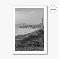 Carlsbad Black and White Fine Art Photo Print, San Diego Power Plant California Poster