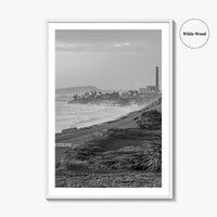 Carlsbad Black and White Fine Art Photo Print, San Diego Power Plant California Poster