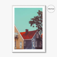 Cincinnati Fine Art Photo Print, Ohio USA, Over-the-Rhine Row Houses, Wall Art Poster