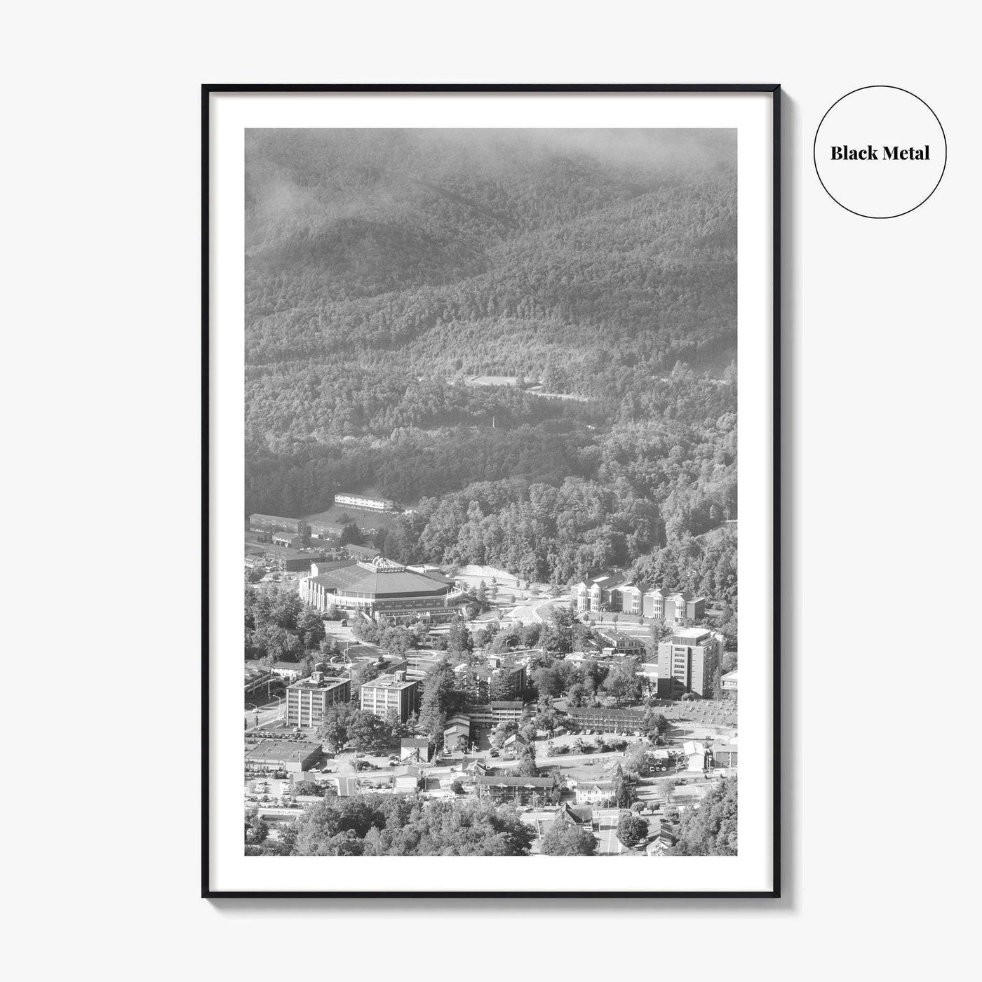 Boone Black and White Fine Art Photo Print, Howards Knob North Carolina Poster
