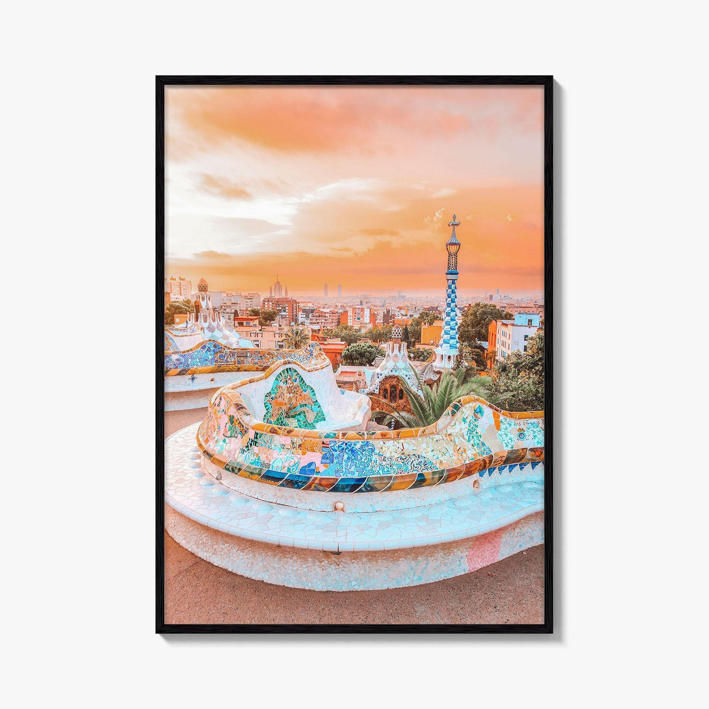 Barcelona Fine Art Photo Print, Park Güell, Gaudí, Catalonia Spain Poster