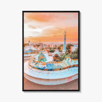 Barcelona Fine Art Photo Print, Park Güell, Gaudí, Catalonia Spain Poster