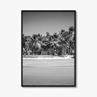 Punta Cana Black and White Fine Art Photo Print, Dominican Republic Poster