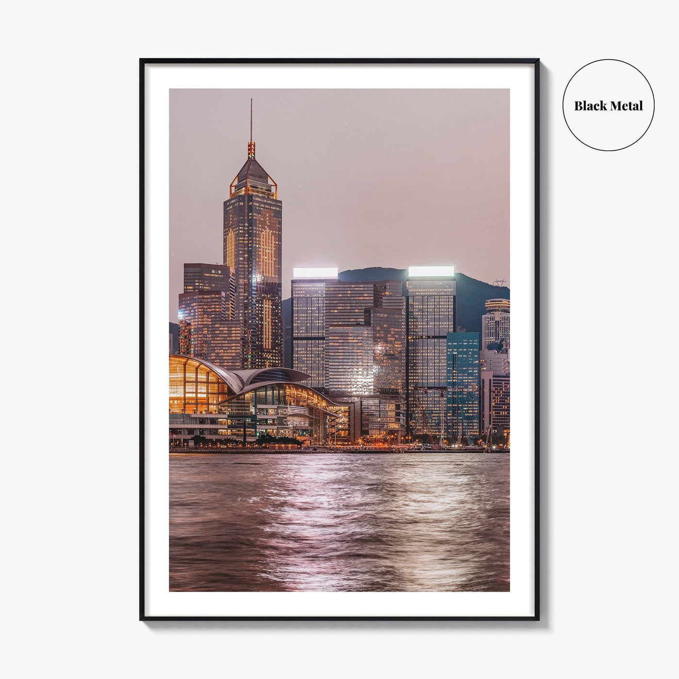 Hong Kong Skyline Fine Art Photo Print, Victoria Harbour, China Wall Decor Poster