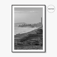 Carlsbad Black and White Fine Art Photo Print, San Diego Power Plant California Poster