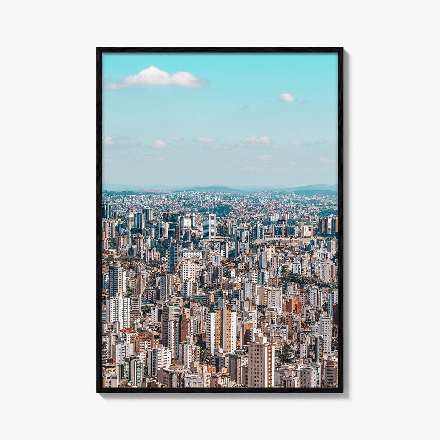 Belo Horizonte Skyline Fine Art Photo Print, Mangabeiras Viewpoint, Minas Gerais, Brazil Wall Poster