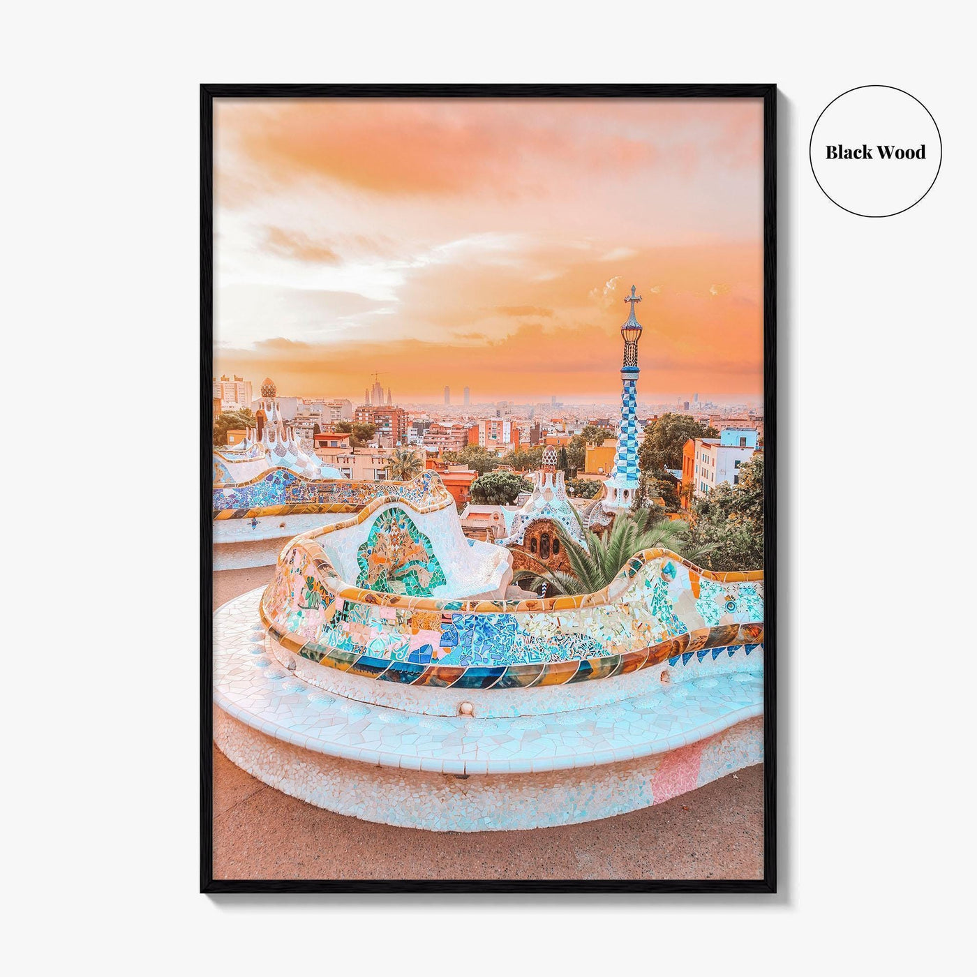 Barcelona Fine Art Photo Print, Park Güell, Gaudí, Catalonia Spain Poster