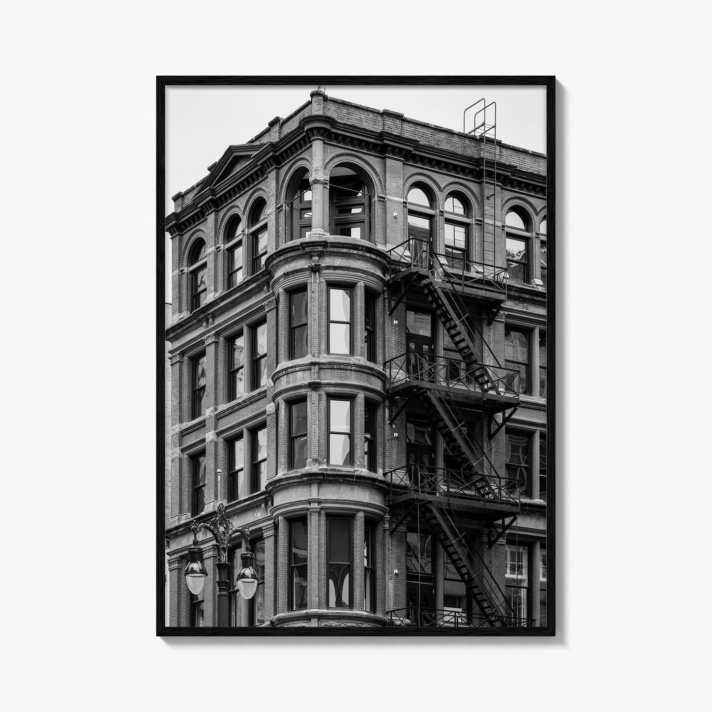 Detroit Black and White Fine Art Photo Print, Michigan USA, Architecture Wall Decor Poster