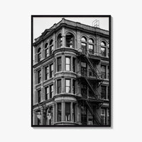 Detroit Black and White Fine Art Photo Print, Michigan USA, Architecture Wall Decor Poster