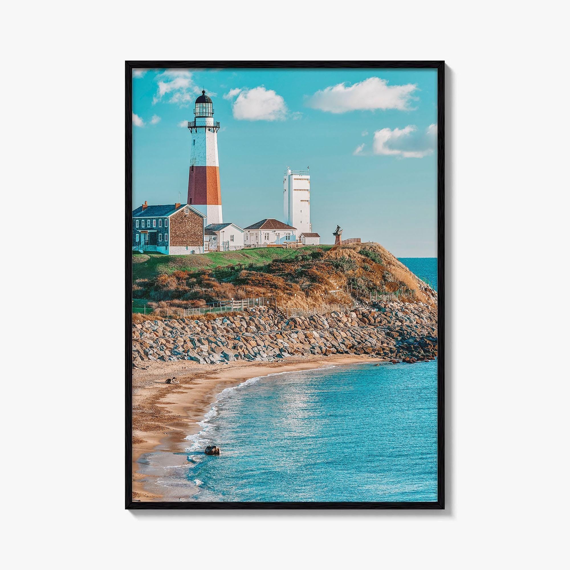 East Hampton Fine Art Photo Print, Montauk Lighthouse, Long Island New York Poster