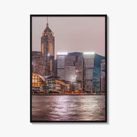 Hong Kong Skyline Fine Art Photo Print, Victoria Harbour, China Wall Decor Poster