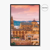 Cordoba Spain Fine Art Photo Print, Mezquita Cathedral, Roman Bridge, Andalusia Wall Decor, Poster