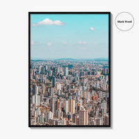 Belo Horizonte Skyline Fine Art Photo Print, Mangabeiras Viewpoint, Minas Gerais, Brazil Wall Poster